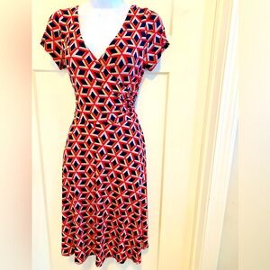 Kaleigh front wrap dress, super sexy/flattering, soft stretchy material, A frame